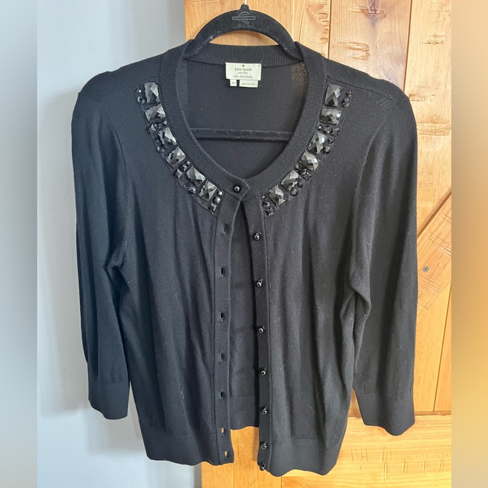 Kate Spade cardigan with gem embellishment